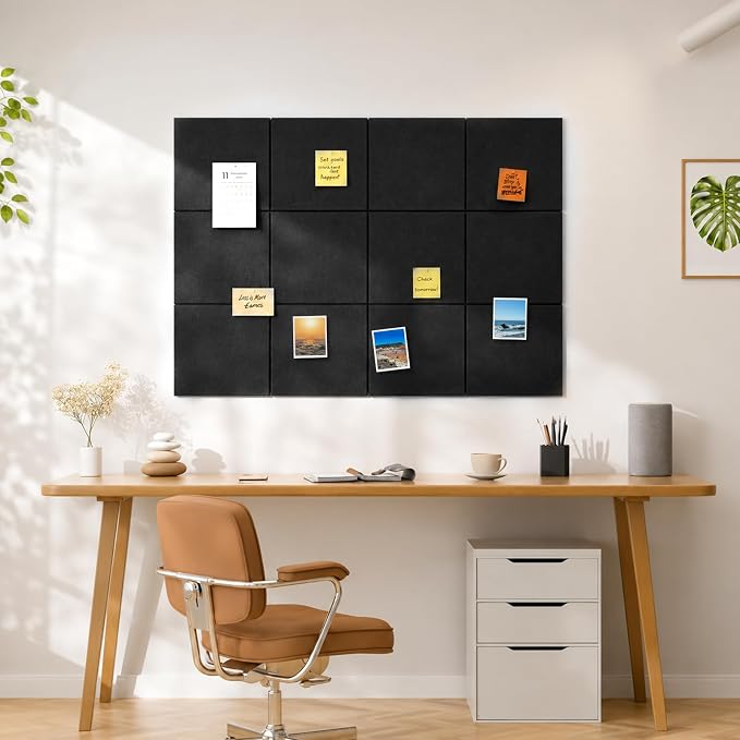 Large Cork Boards for Walls 48" x 36", 12 Pack Bulletin Boards Alternative Cork - Image 2