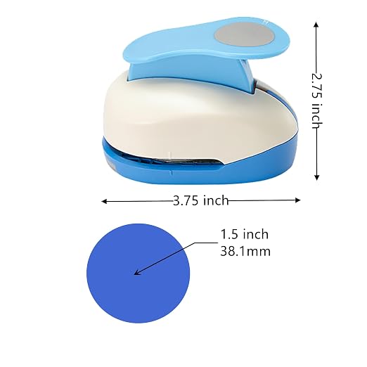 1.5 Inch Circle Punch, 38mm Circular Cutter Tool, Paper Craft Lever Punches - Image 3