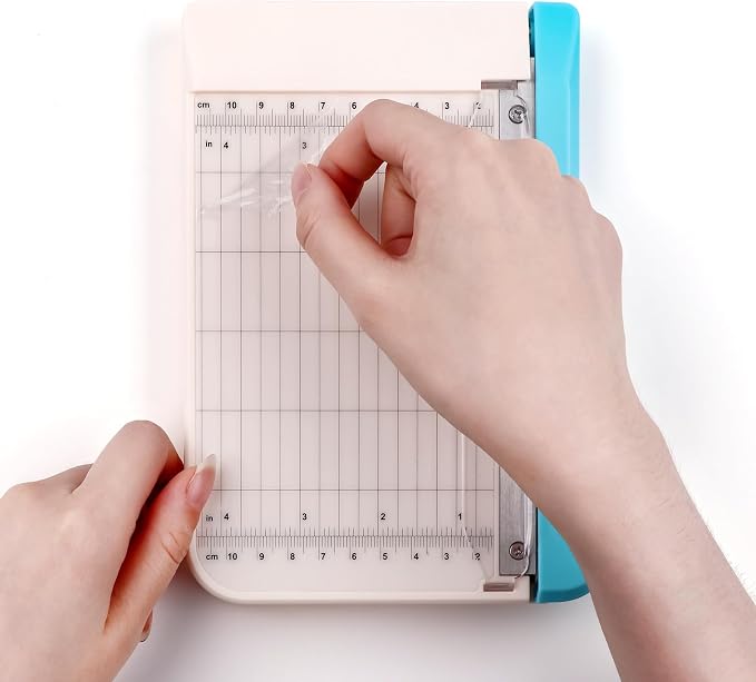 Guillotine Paper Trimmer, Mini Guillotine Paper Cutter, 6 inch Cut Length - Image 7