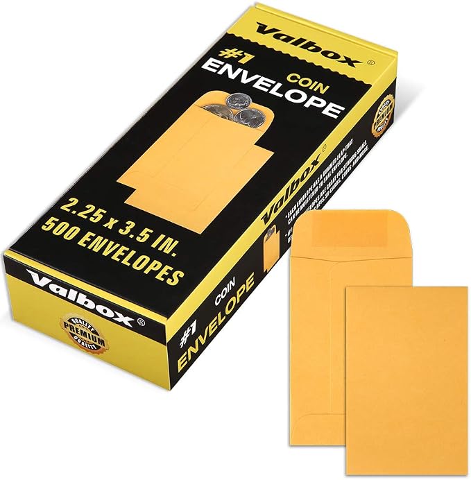 ValBox Coin Envelopes Small Parts Envelope by ValBox