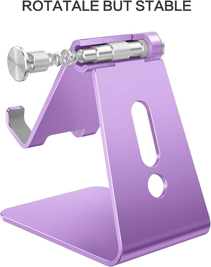 OMOTON Adjustable Cell Phone Stand, C2 Aluminum Desktop Phone Holder Dock - Image 5
