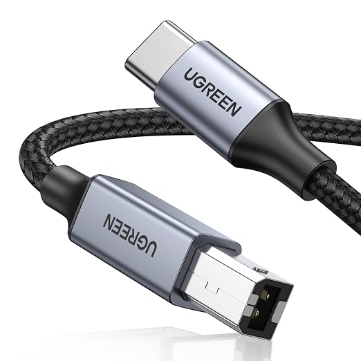 UGREEN USB C Printer Cable - 16 FT Nylon USB B to C Printer Cord by Unknown