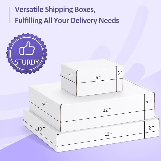 Eupako 18 Pack Small Shipping Boxes Assorted Sizes, Cardboard Boxes - Image 4