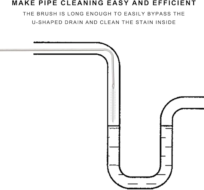 CiaraQ 11-Piece White Tube & Pipe Cleaning Brush Set | – 10 Rigid Brushes - Image 6