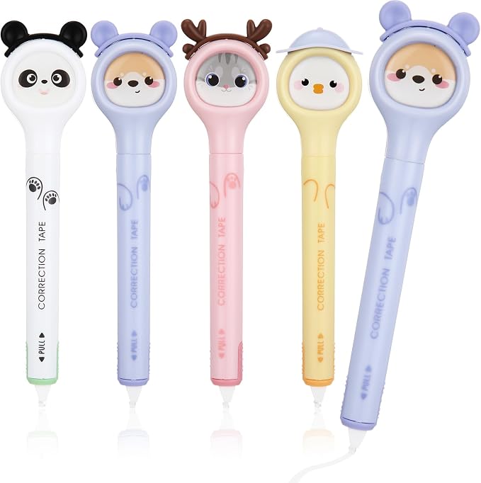 Fullhawl 4 Pcs Cute Correction Tape Pen by Fullhawl