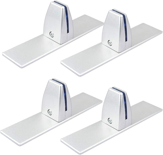 4 Pack T Shaped Office Desk Partition Clamp, Aluminum Sneeze Guard Bracket by MOUNTAIN_ARK