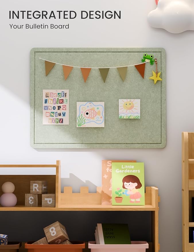 Fluxynara Bulletin Board, 23.6" x 17.5" Cork Board Alternative - Image 6