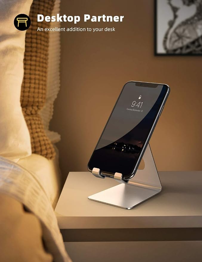 Lamicall Cell Phone Stand, Desk Phone Holder Cradle, Compatible - Image 4