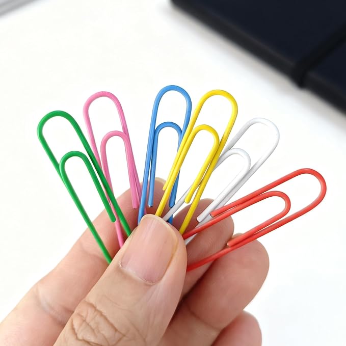 Paper Clips 100 Pcs 2 Inch Large Colorful Paperclips - Image 4