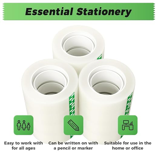 SWRT Invisible Tape Refills, 12 Rolls, 3/4 in x 800 in, Matte Finish | Blends - Image 7