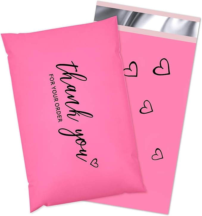 JinRuiKJ Thank You Poly Mailer 6x9 Inch 100 PCS, Shipping Bags by JinRuiKJ