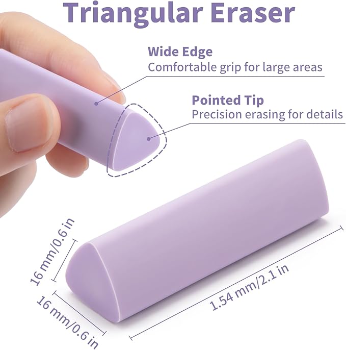 15 Pack Pencil Erasers, Colored Eraser for Kids Cute Orradores Escolares Eraser for School Office Art Erasers for Drawing-DeskLoop Office