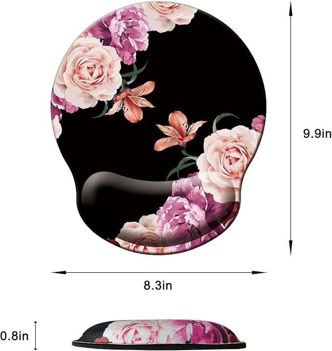 Mouse Pad with Wrist Support, Ergonomic Mouse Pad with Memory Foam Wrist Rest - Image 6
