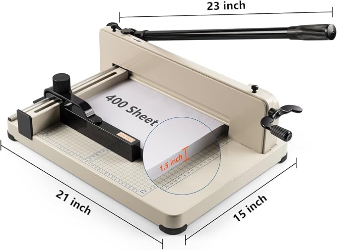 12" Heavy Duty Guillotine Paper Cutter - Image 2