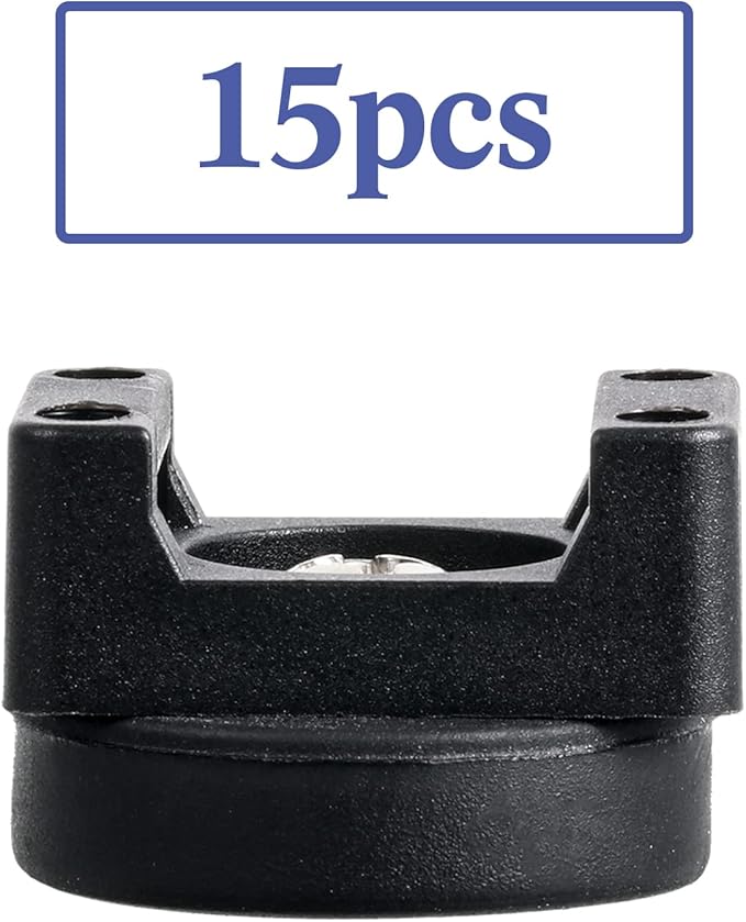 Yookeer 15 Pcs Magnetic Zip Tie Mount Base Black Magnetic Cable Clips Wire - Image 5