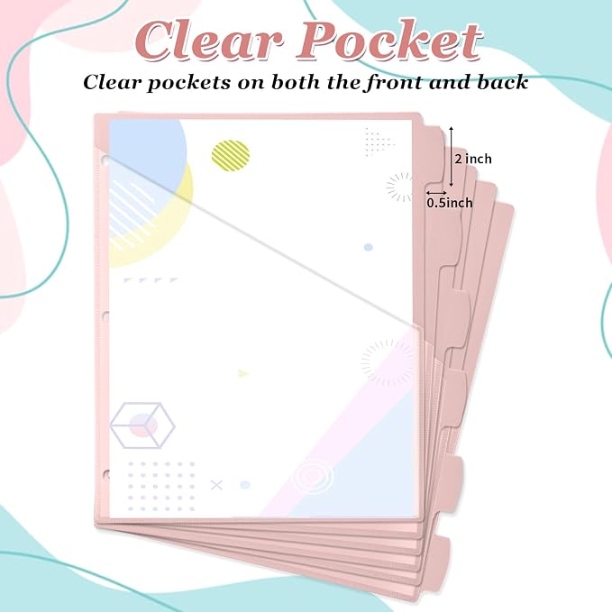 Epakh 48 Pcs Binder Dividers for 3 Rings Binders Index Dividers - Image 3