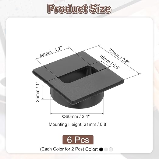 PATIKIL 2.8inch Desk Grommet - Image 2