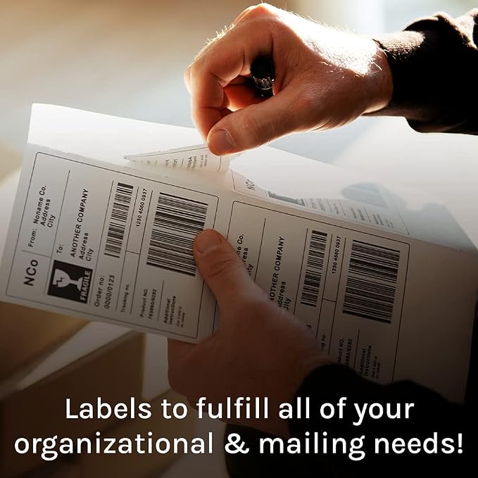 Premium Label Supply White Sticker Address Labels – 2" x 4" – Laser/Inkjet - Image 6