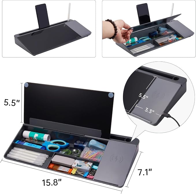 Small Glass Desktop Whiteboard Dry-Erase-Board - Image 4