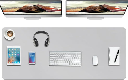 Boutilon Leather Desk Pad Protector, Non-Slip Mouse Pad, Laptop Desk Pad by Boutilon