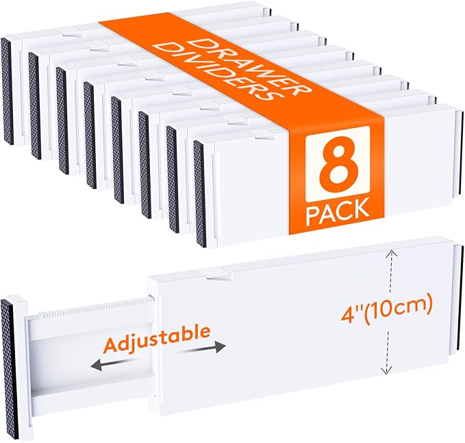 Lifewit 8 Pack Upgrade Drawer Dividers by Lifewit