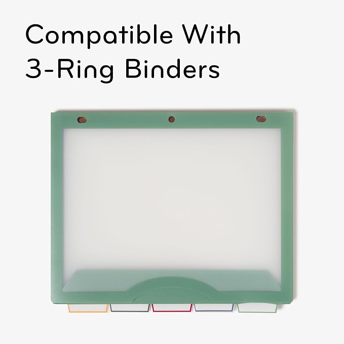 U Brands Poly 5-Tab Three Ring Binder Dividers - Image 6