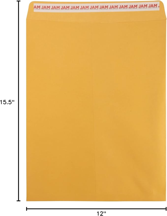 JAM PAPER 12 x 15 1/2 Open End Catalog Recycled Envelopes - Image 7