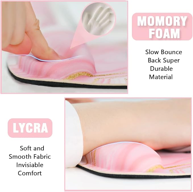 Memory Foam Ergonomic Keyboard Wrist Rest Pad and Mouse Wrist Rest Support - Image 3