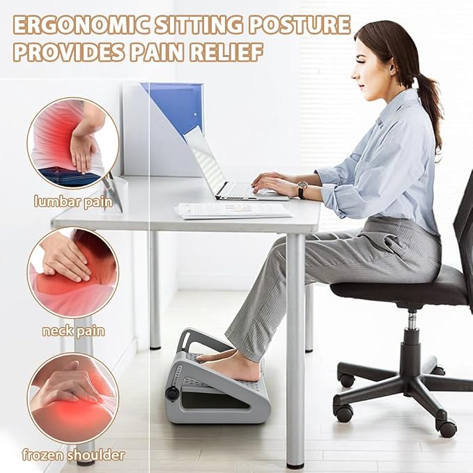 CasaZenith Foot Rest, Six Heights Adjustable Foot Rest - Image 4