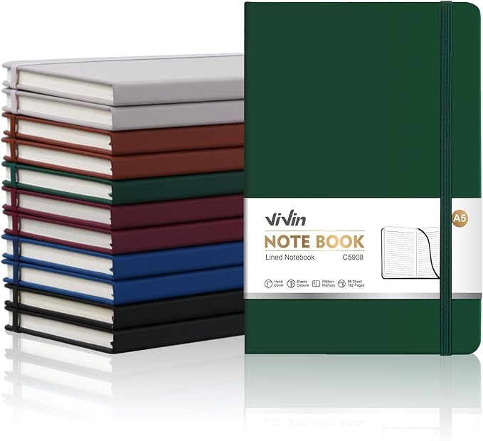 ViVin Lined Journal Notebooks for Professional Office Work, 192 Pages, Medium by ViVin