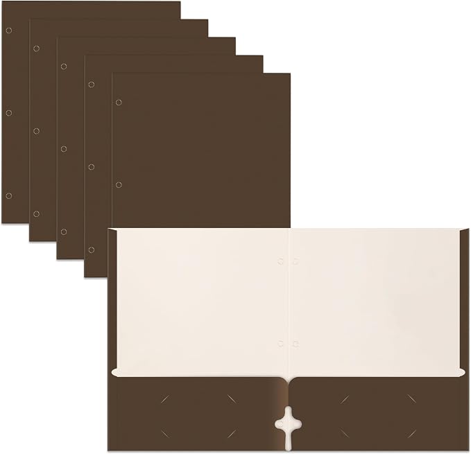 Better Office Products Two Pocket Portfolio Folders, Letter Size Paper Folders by BetterOfficeProducts