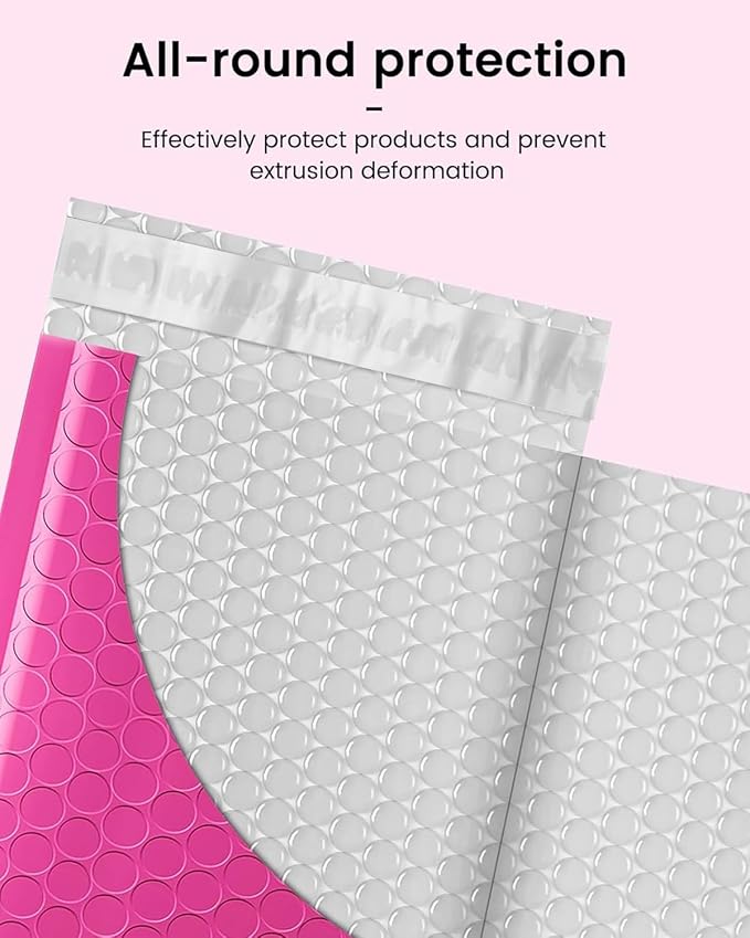 GSSSUSA Bubble Mailers 4x8 Inch 50 Pack Padded Envelopes Usable Size 4x7 Inch - Image 3