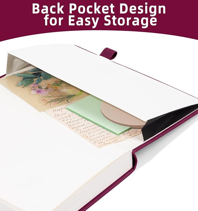 Lined Journal Notebook 365 Pages, A5 Leather Journals - Image 5
