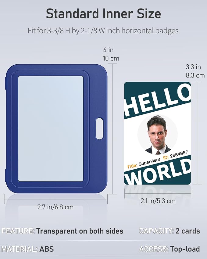 Uniclife 1 Pack ID Badge Holder - Image 7