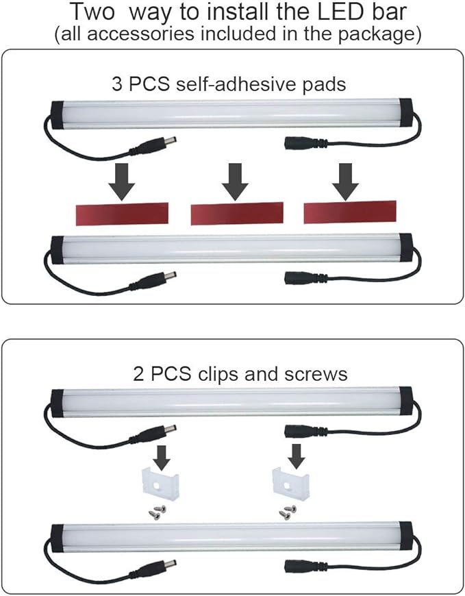 Under Cabinet LED Lighting Kit Plug in or Hardwired, 2000 Lumen, Super Bright - Image 5
