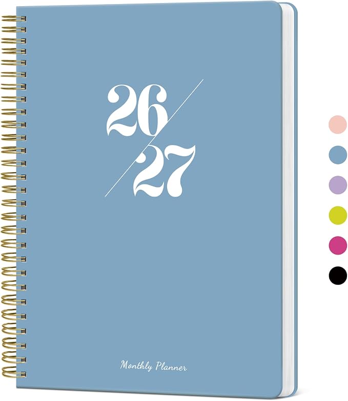Monthly Planner 2026-2027, 18 Months Calendar Planner 2026-2027, Runs from July by Taja