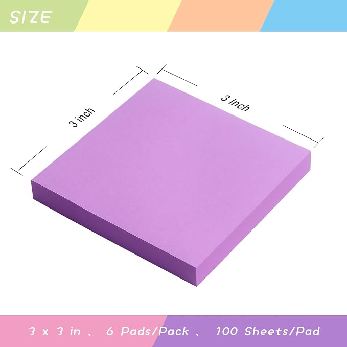 Sticky Notes 3x3 Self-Stick Notes Pads - Image 3