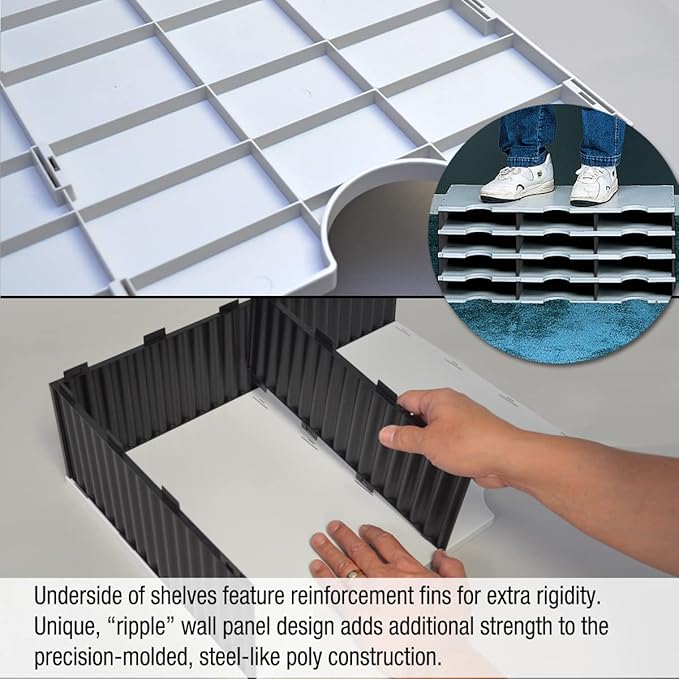 Ultimate Office TierDrop Riser Storage Base Lifts Your Sorter 5 Inches Off of The Work Surface for Easier Unobstructed Access to The Lower Compartments and Easy Access to Frequently Used Supplies…-DeskLoop Office