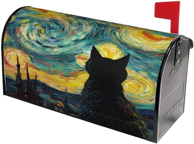 Ouqiuwa Happy Halloween Witch Pumpkin Welcome Magnetic Mailbox Cover, Mailbox - Image 2