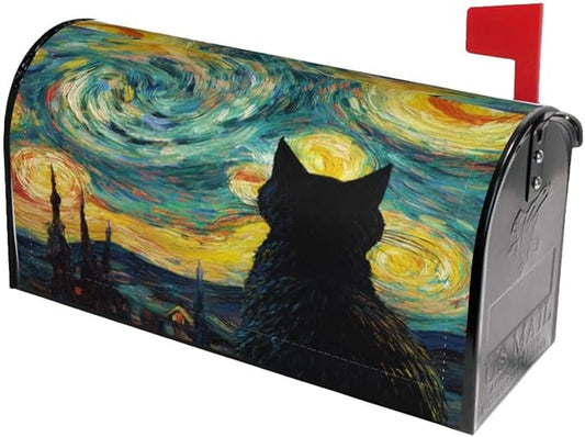 Ouqiuwa Happy Halloween Witch Pumpkin Welcome Magnetic Mailbox Cover, Mailbox by Ouqiuwa