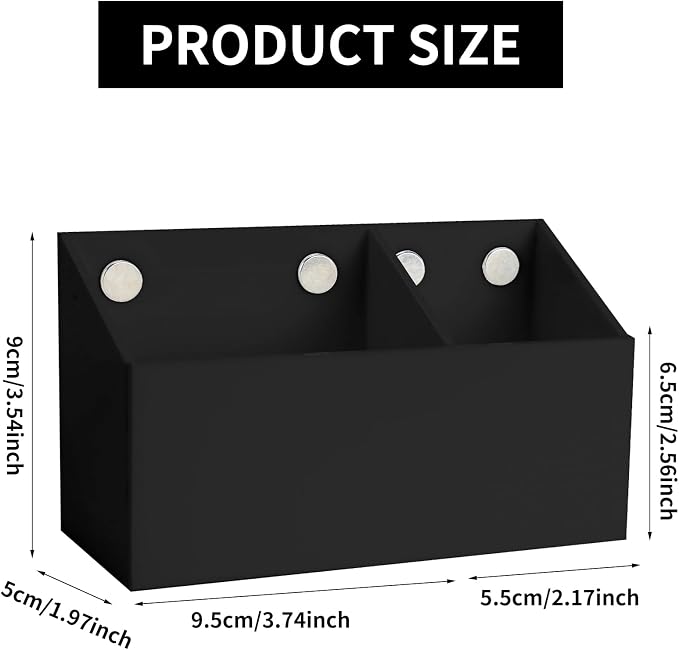 Lingshare Acrylic Magnetic Dry Erase Marker Holder - Image 2