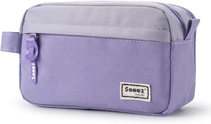 Sooez High Capacity Pencil Case, Big Pencil Bag Pouch Box Organizer Pen Case by Sooez