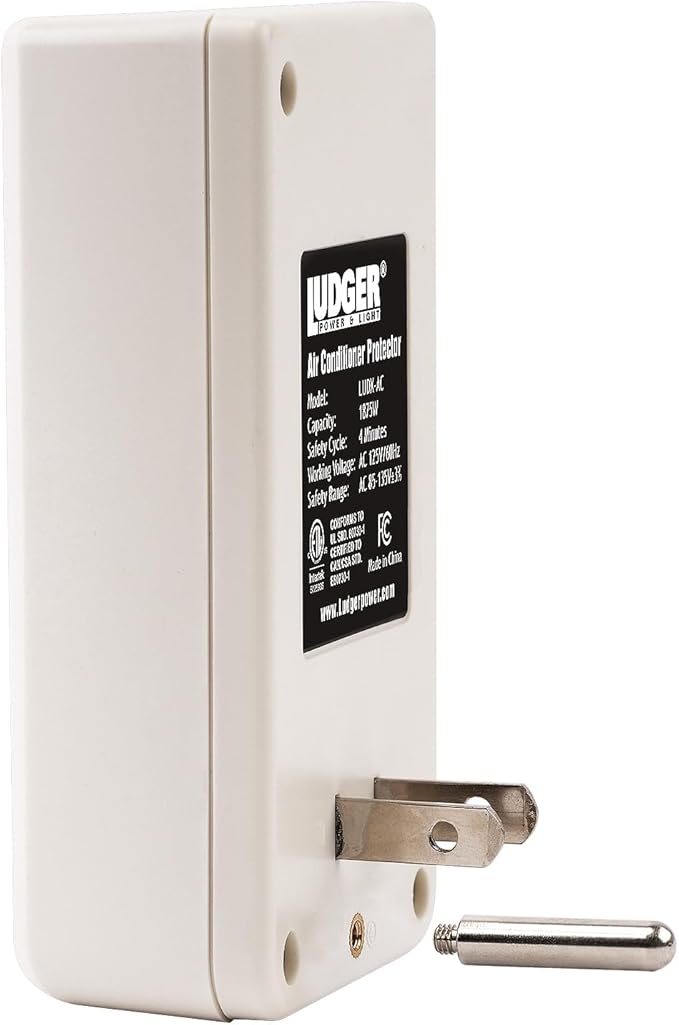 Ludger Power Surge Protector (LUDX-AC), ETL Certified, Reliable Protection, 4-Minute Safety Cycle, 3 Modes LED Indicator, 2/3 Prong Outlets, Fire-Resistant-DeskLoop Office