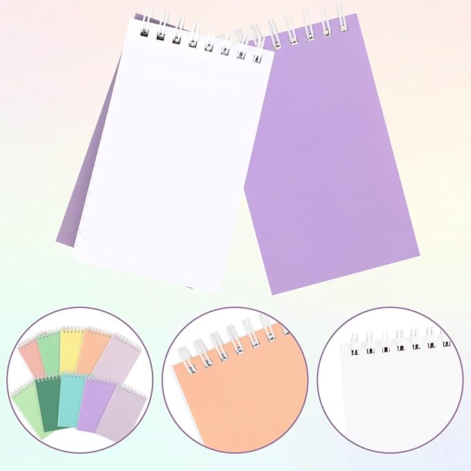Hooqict 24 Pack Pocket Notebook Small Spiral Notepad Mini Journal Notebooks - Image 7