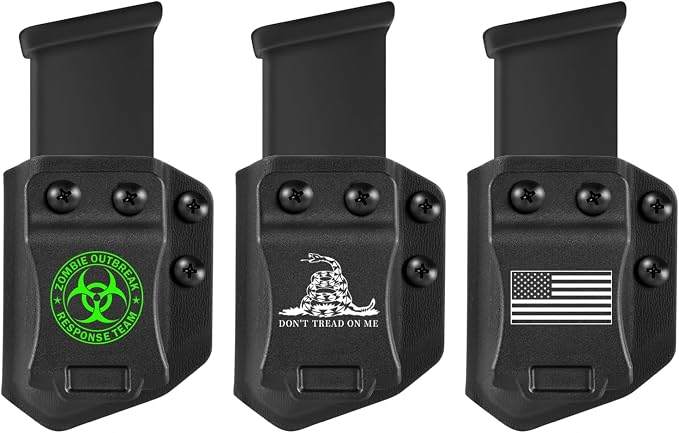 3-Packs Universal Mag Carrier IWB/OWB Magazine Holster by Elandor