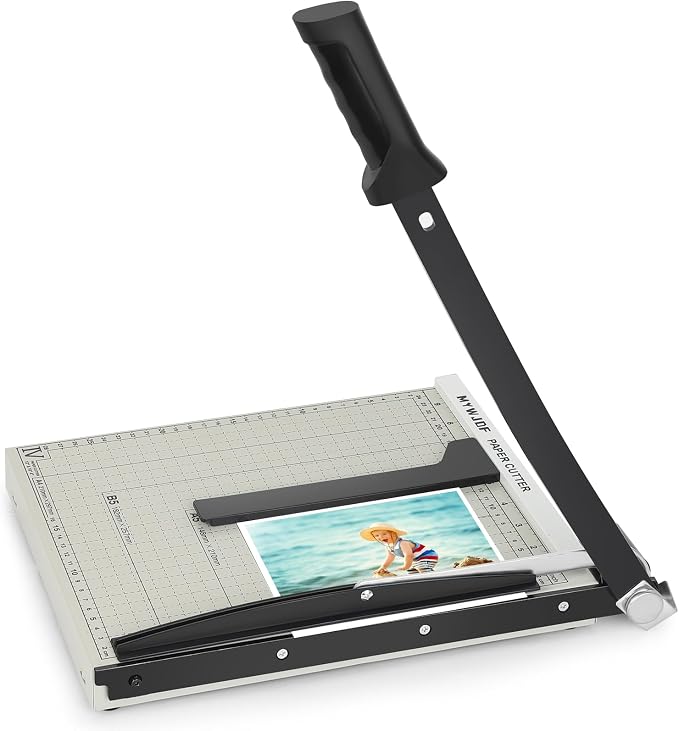 Paper Cutter 12 Inch, Heavy Duty Guillotine Paper Cutter Slider Trimmer by Unknown