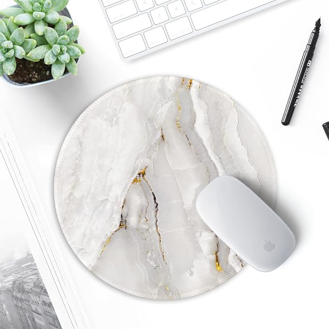 ITNRSIIET Round Mouse Pad with Stitched Edge Premium-Textured Waterproof - Image 7
