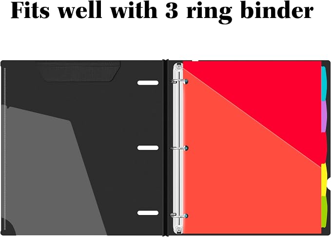 INFUN 5-Tab Plastic Binder Dividers - Image 4