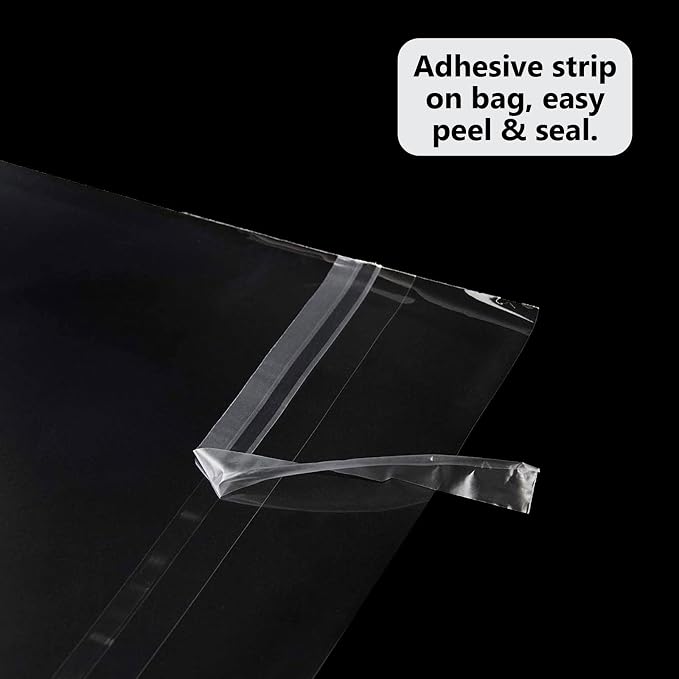 50 Pack Acid-Free Crystal Clear Sleeves Storage Bags - Image 4