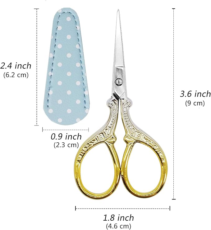 3.6Inch Crochet Scissors Embroidery Scissors Stainless Steel Classic Scissor - Image 2